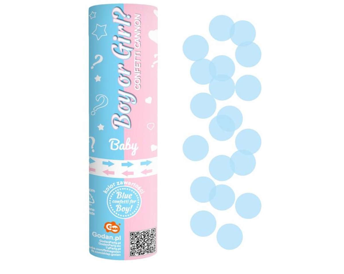  kanon mini BLAUW | Gender Reveal